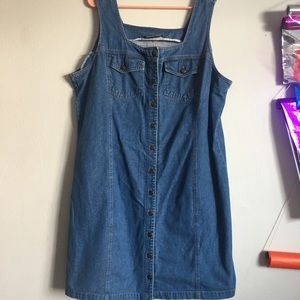 Plus sized denim dress